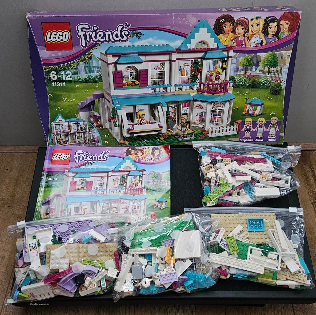Lego Friends Stephanie's Huis 41314, Kinderen en Baby's, Speelgoed | Duplo en Lego, Ophalen of Verzenden, Zo goed als nieuw, Complete set