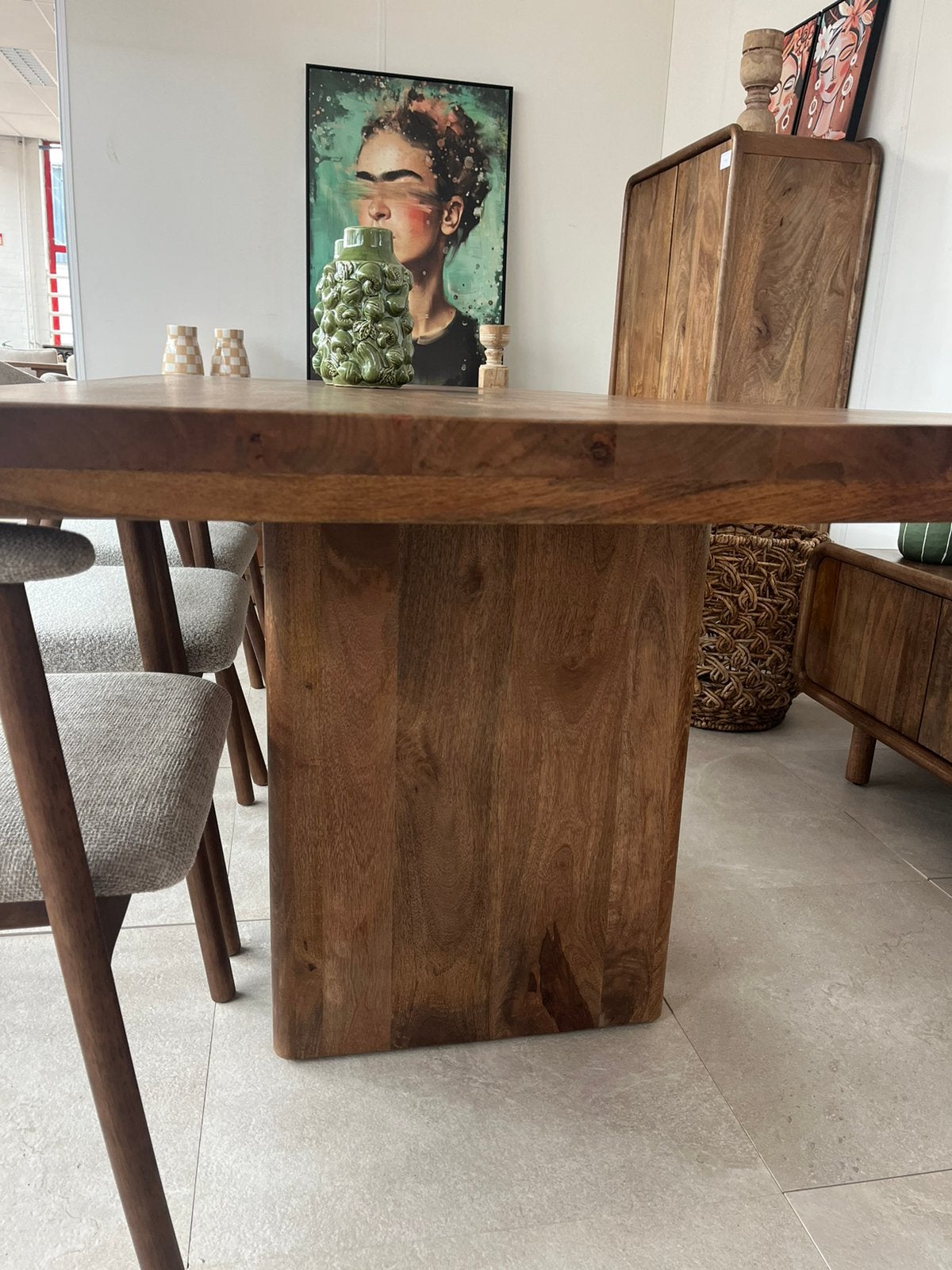 Magazijn leegverkoop eettafel Edward deens ovaal mangohout, Hout, Nieuw, Ophalen of Verzenden, Info@wkhome.nl