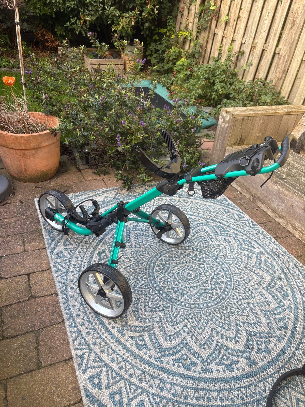 Fastfold Mission 5.0 Golf Trolley Kar - Petrol Mat Nieuw, Sport en Fitness, Ophalen, Nieuw, Golfkar, Overige merken