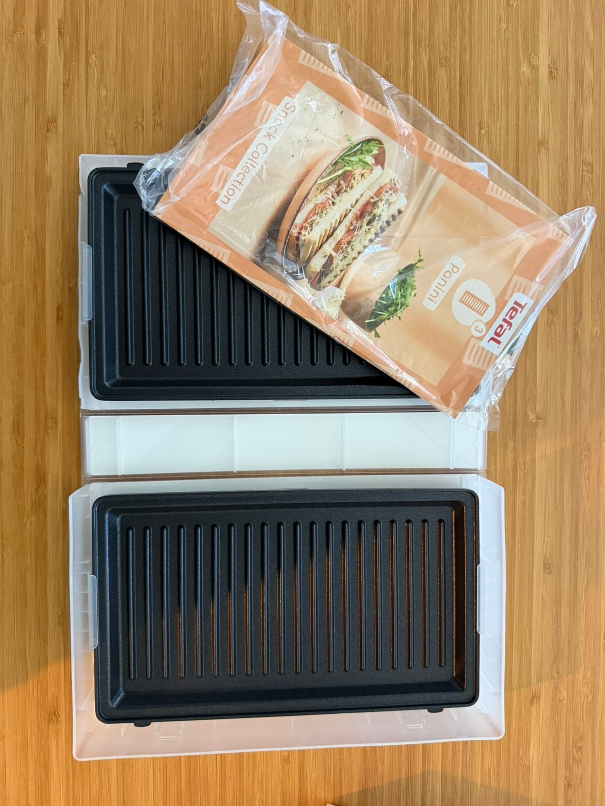 Tefal snack collection Panini platen, Ophalen of Verzenden, Zo goed als nieuw
