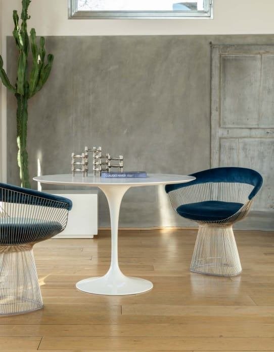 tafels 90 x 180 tot 160 x 320 tulipe eero saarinen stoelren, Verzenden, Mid century modern furniture en art, Nieuw, Vijf personen of meer