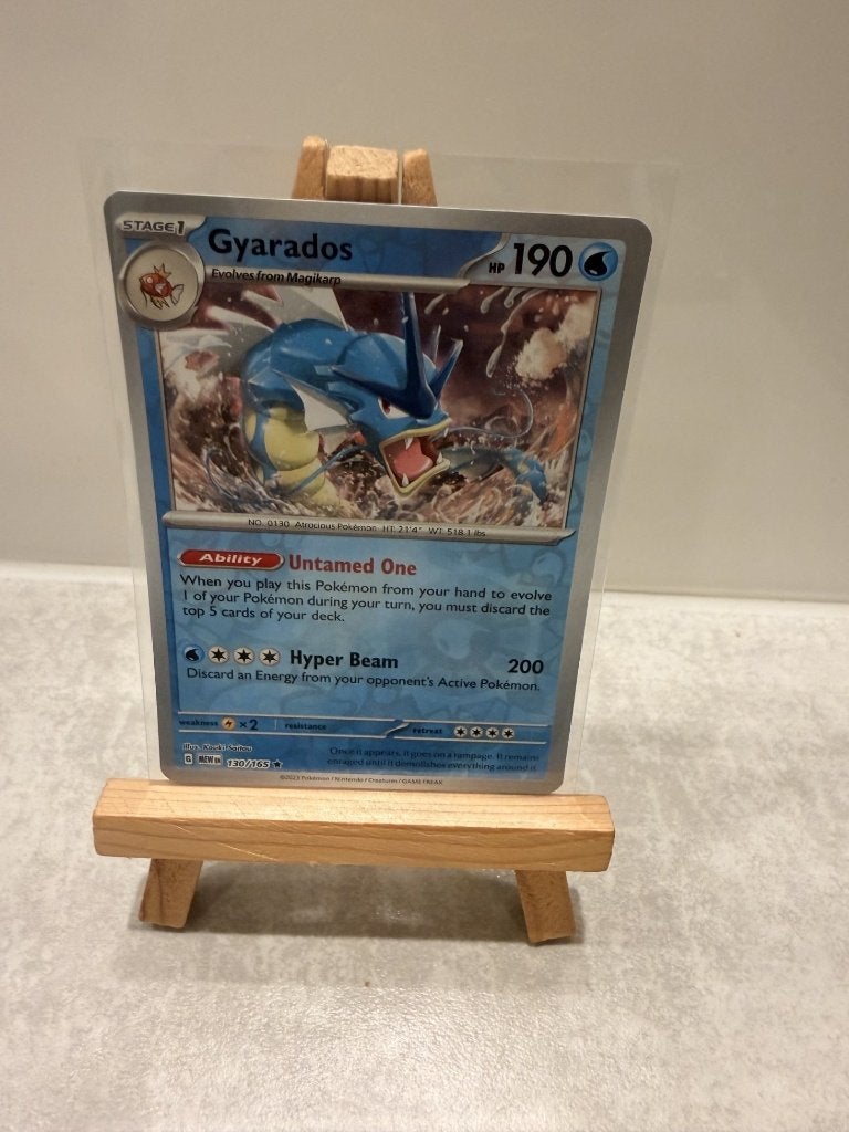 Pokemon 151 - Gyarados Reverse Holo, Ophalen of Verzenden, Zo goed als nieuw