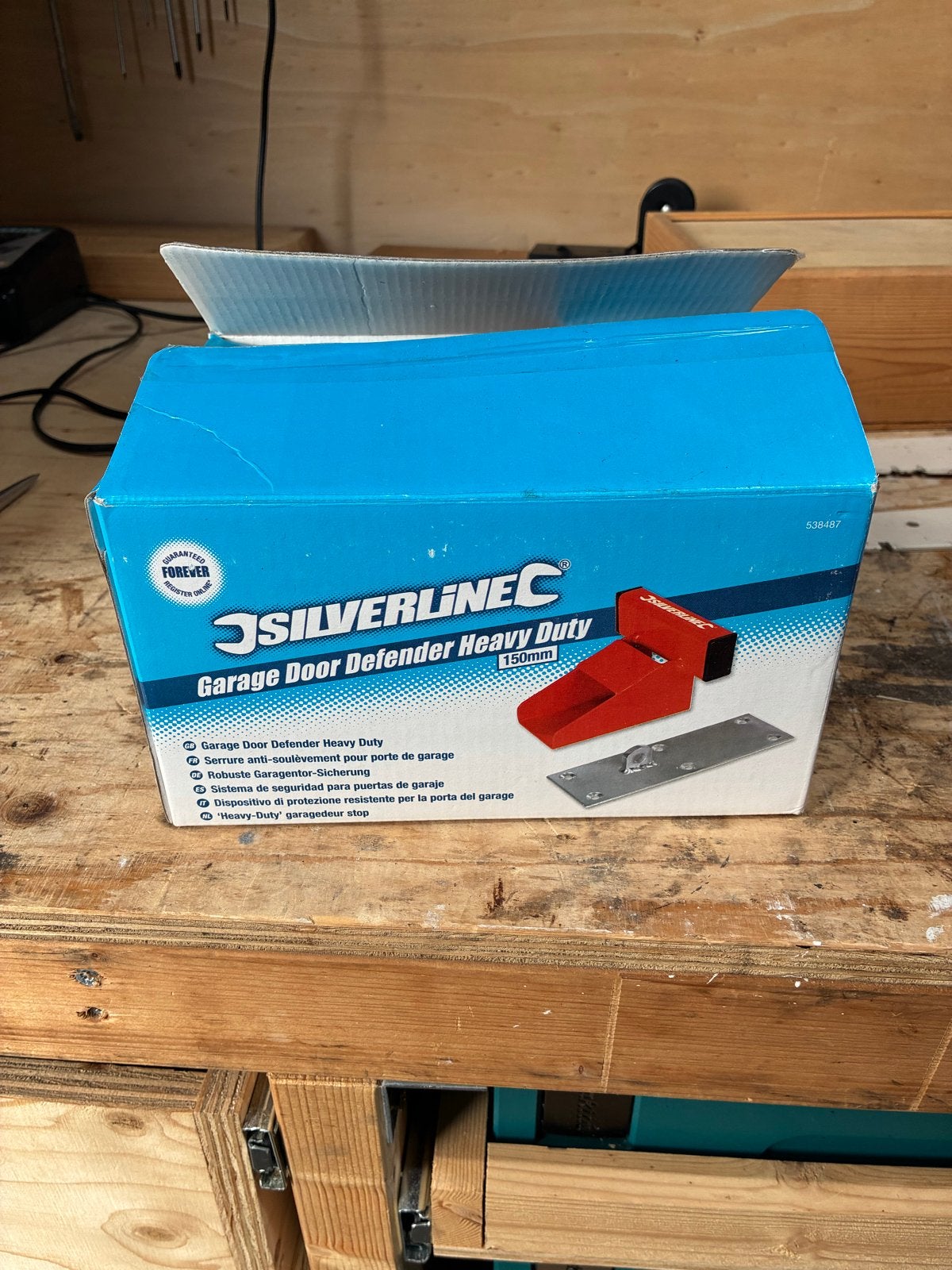 Silverline Garage Door Defender Heavy Duty 150mm, Ophalen of Verzenden, Nieuw, IJzer, Overige typen