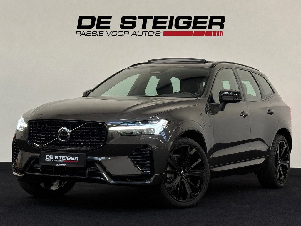 Volvo XC60 2.0 T8 Plug-in hybrid AWD Ultimate Dark Pano Harm, Auto's, Automaat, Gebruikt, 4 cilinders, Leder en Stof