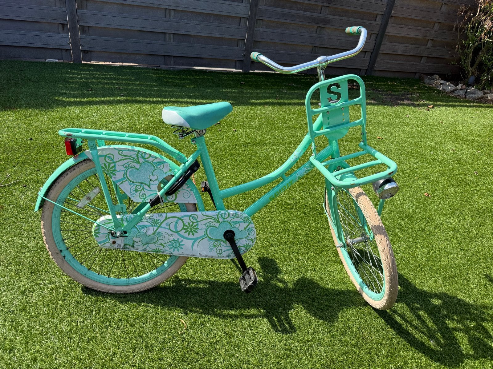 Spirit 22 inch meisjesfiets - Gebruikt met lichte beschadigi, Ophalen of Verzenden, Gebruikt, 22 inch