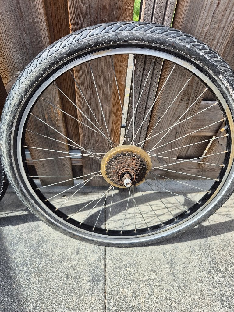 Mountainbike achterwiel 26 inch met cassette 7 speed, Fietsen en Brommers, Ophalen of Verzenden, Mountainbike, Wiel, Aluminium