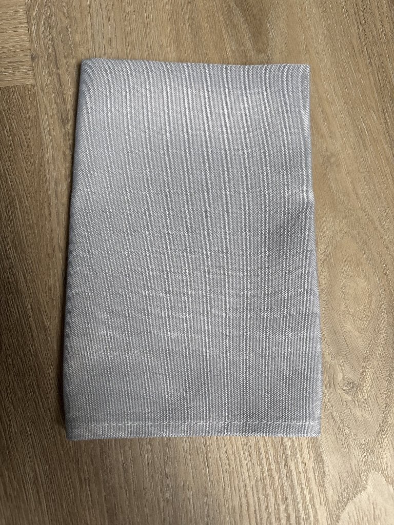Stoffen servetten grijs 50 stuks -bijv voor bruiloft / diner, Ophalen, Rechthoek