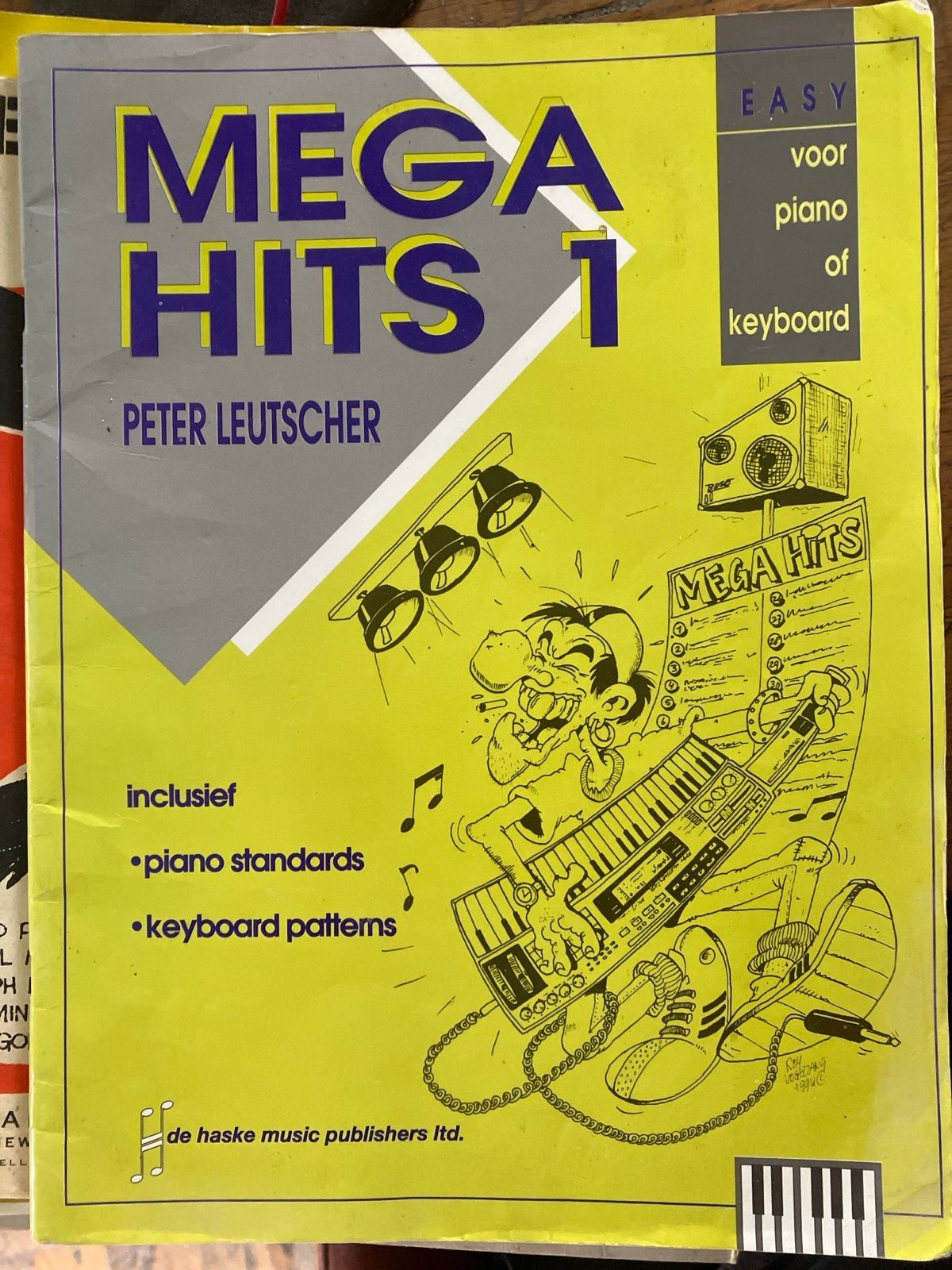 Mega Hits 1 - Easy voor piano of keyboard, Gebruikt, Les of Cursus, Ophalen of Verzenden, Piano