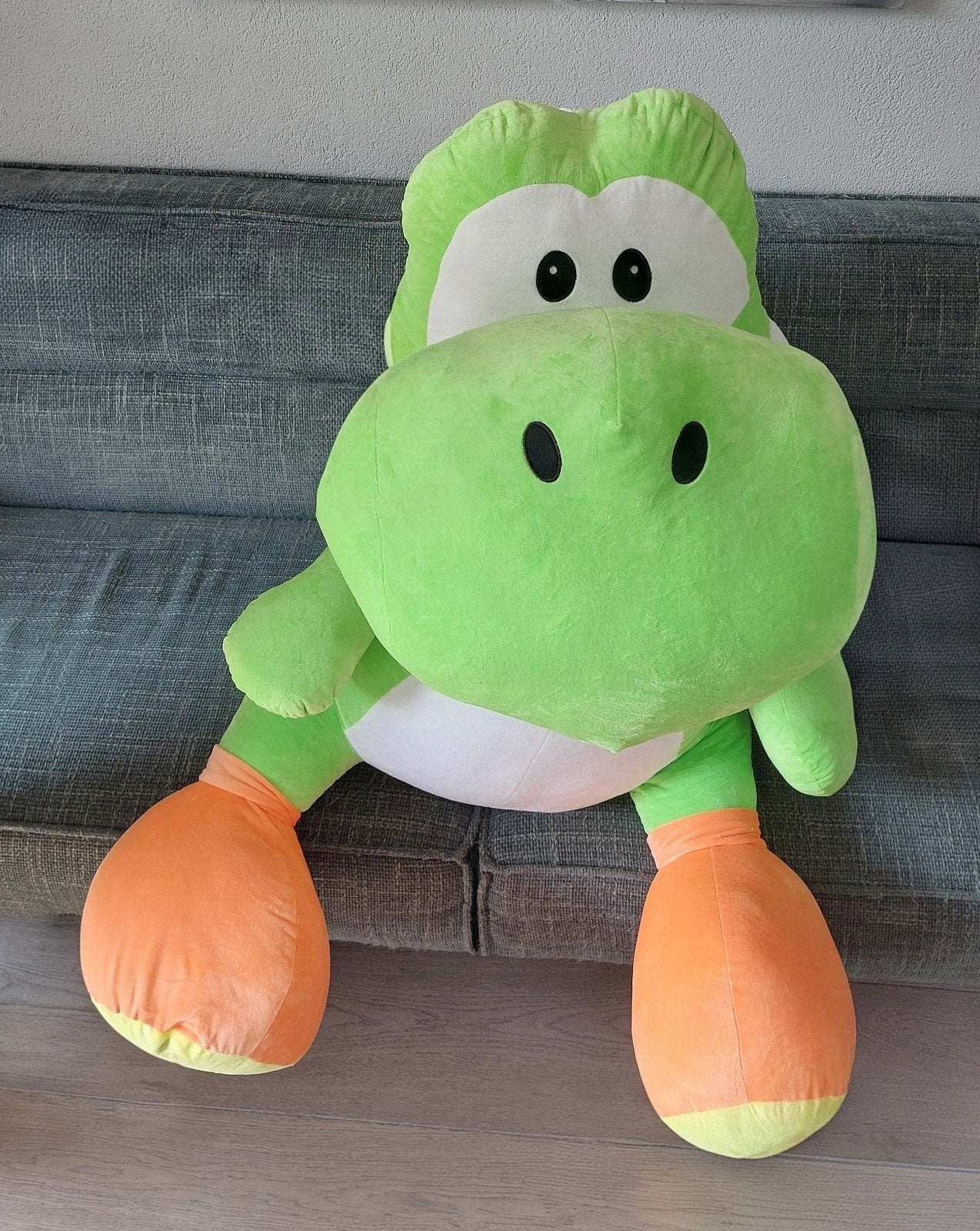 Grote Yoshi knuffel - Super Mario, Groen, Dinosaurus, Nieuw, Ophalen of Verzenden