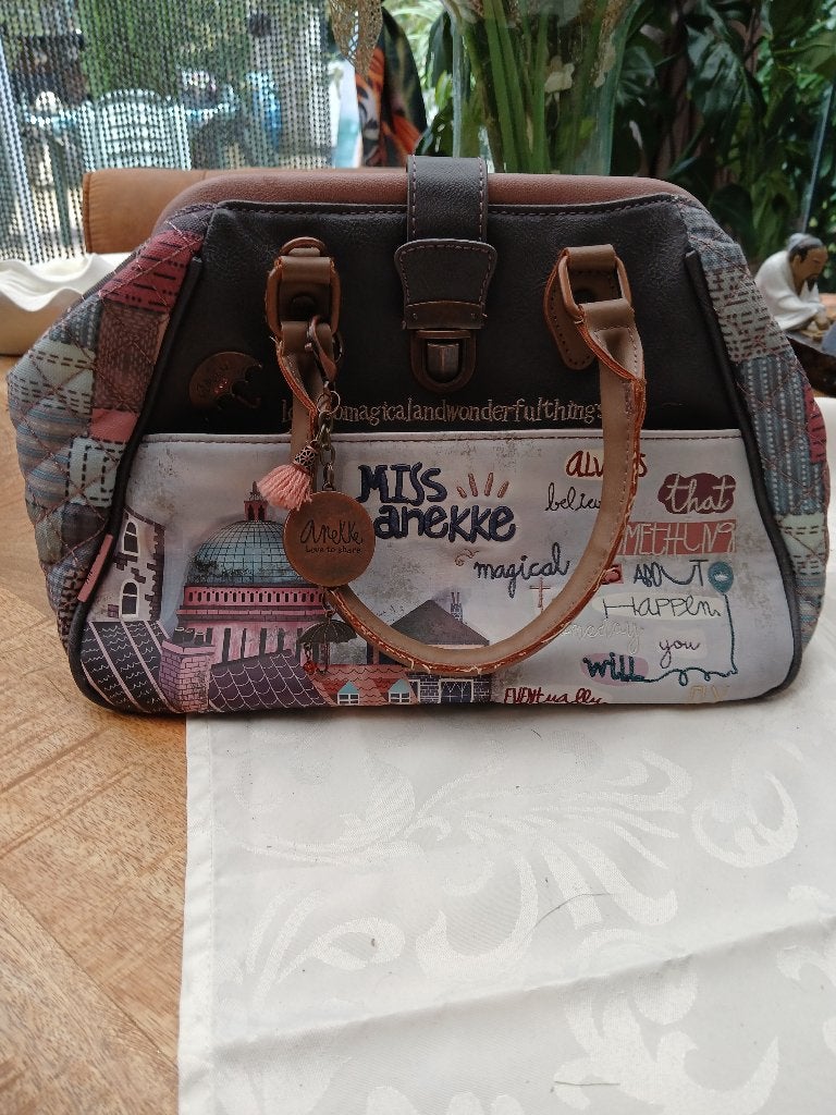 Anekke London doctor bag handtas vintage look, Sieraden, Tassen en Uiterlijk, Ophalen of Verzenden, Nieuw, Overige kleuren, Handtas