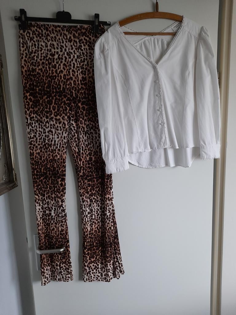 Dames setje mt M, Kleding | Dames, Jumpsuits, Maat 38/40 (M), Wit, Ophalen of Verzenden, Zo goed als nieuw
