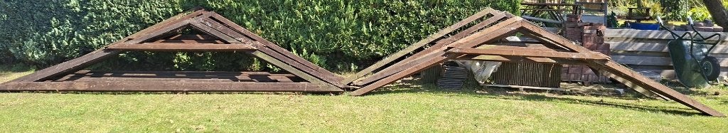 Houten Spanten (13 stuks), Ophalen, Gebruikt, Balk, Overige houtsoorten