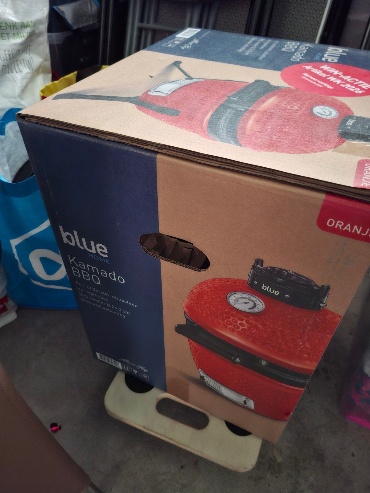 Blue Home Kamado BBQ - Nieuw in doos, Tuin en Terras, Houtskoolbarbecues, Ophalen, Nieuw, Blue Home
