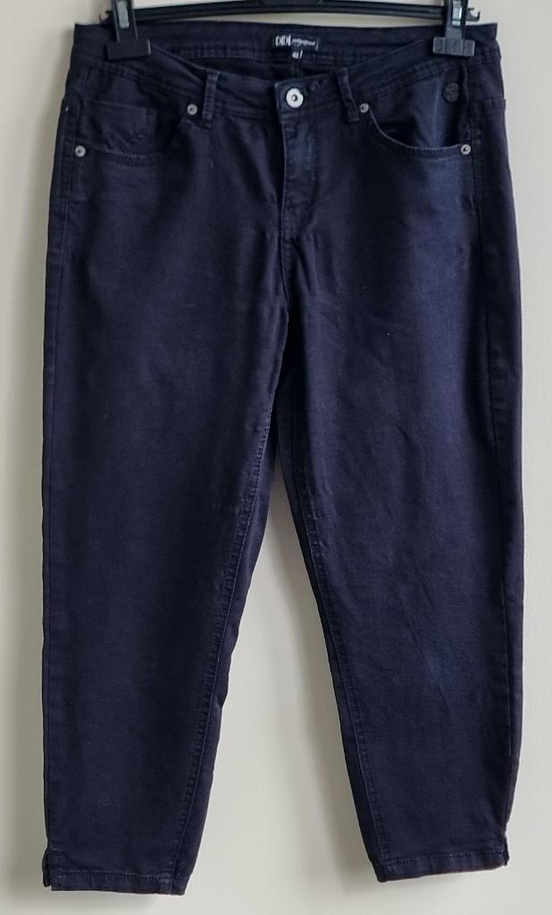Didi zwarte stretchy capri mt. 40, Maat 38/40 (M), Zwart, Didi, Ophalen of Verzenden