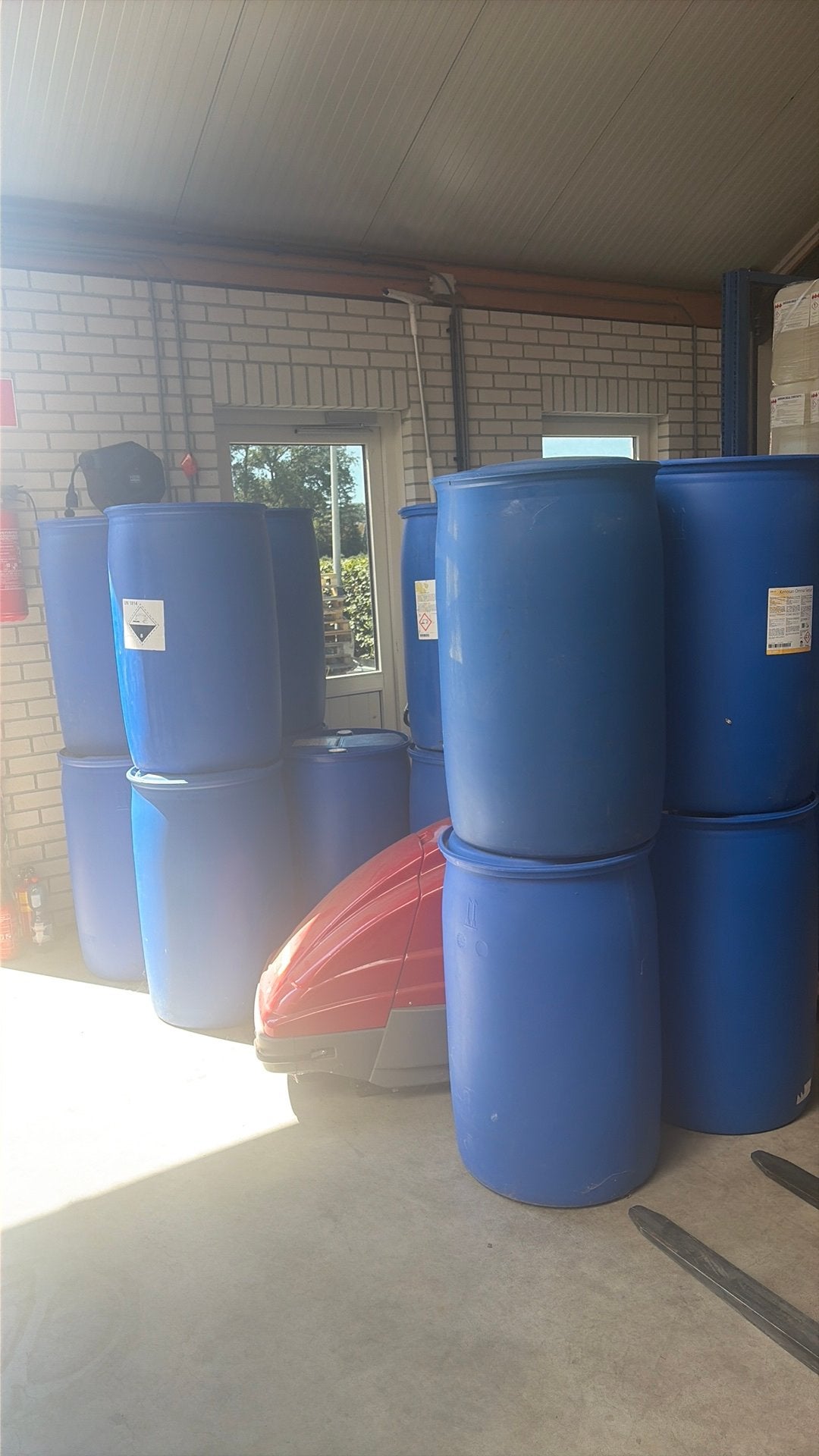 Regenton 200 liter vat kunststof, Tuin en Terras, 150 liter of meer, Ophalen, Zo goed als nieuw