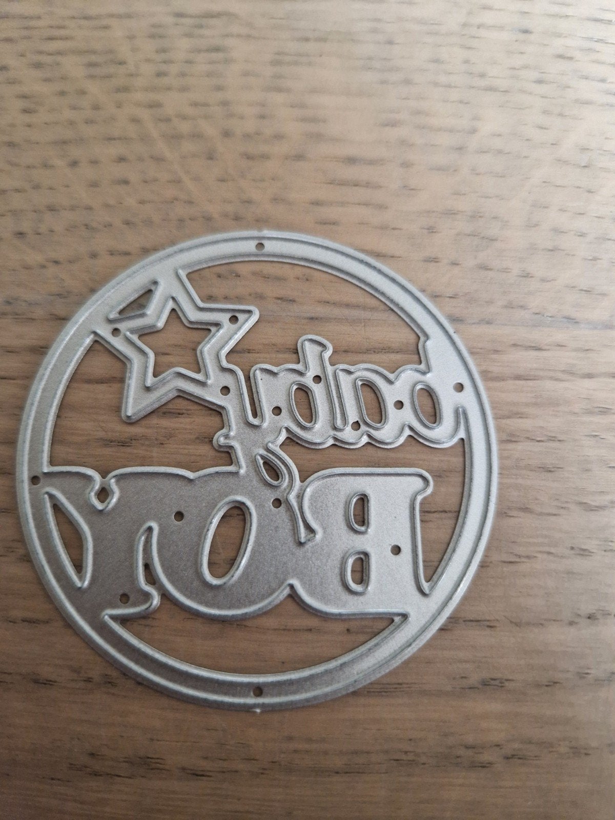 Snijmal rond met tekst "Baby Boy" - Metaal, Ophalen of Verzenden, Nieuw
