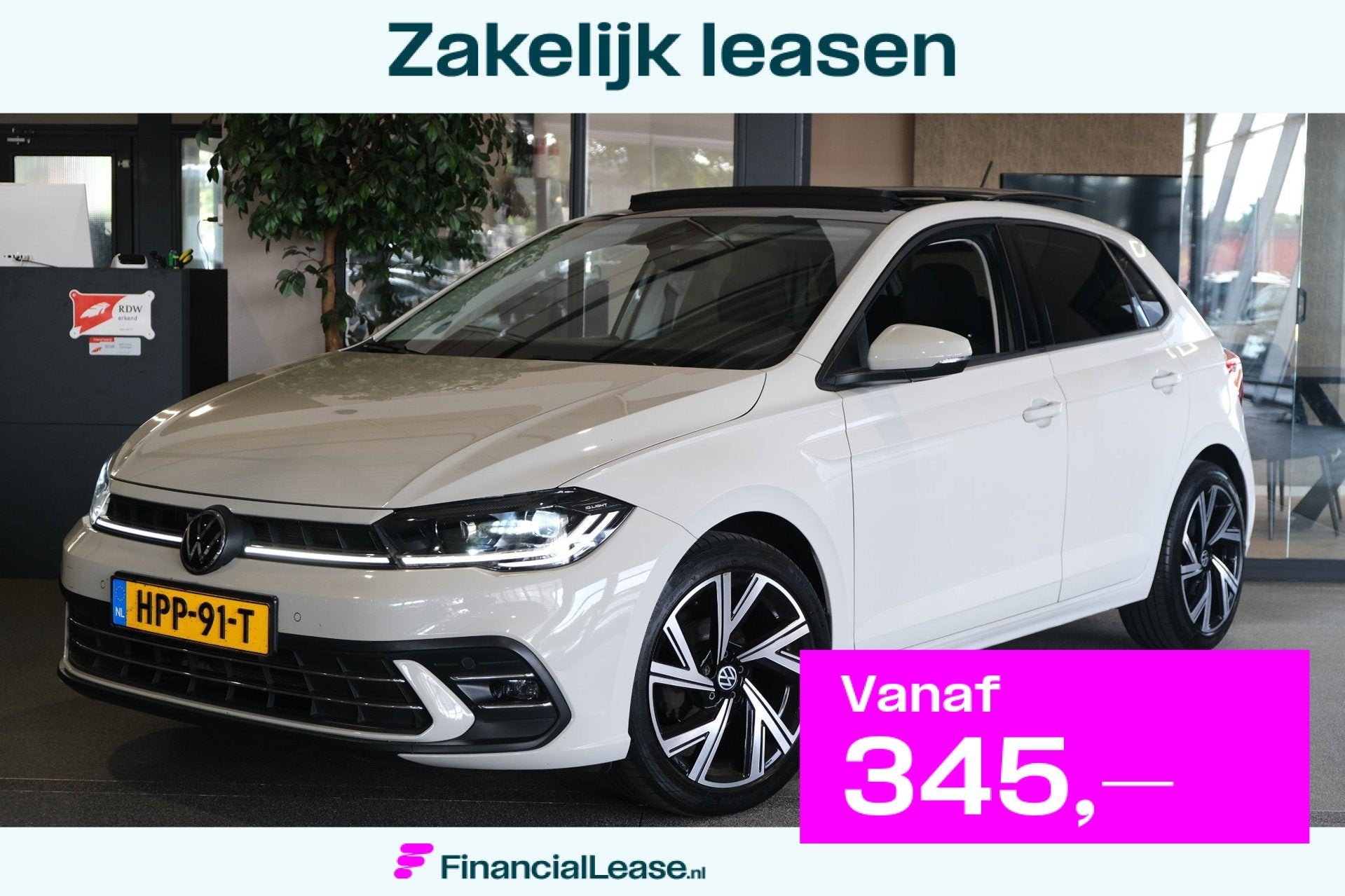 Volkswagen Polo 1.0 TSI Style Facelift Ascot Pano Navi Virtu, Voorwielaandrijving, Dealer onderhouden, Gebruikt, Zwart