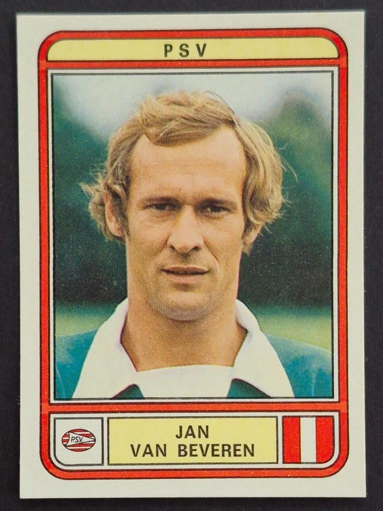 Panini sticker Jan van Beveren - PSV, 1979/1980, Ophalen of Verzenden, Zo goed als nieuw, PSV, Poster, Plaatje of Sticker