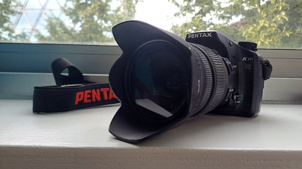 Pentax K10D DSLR camera met veel toebehoren, Ophalen, Gebruikt, Spiegelreflex, Ingebouwde flitser
