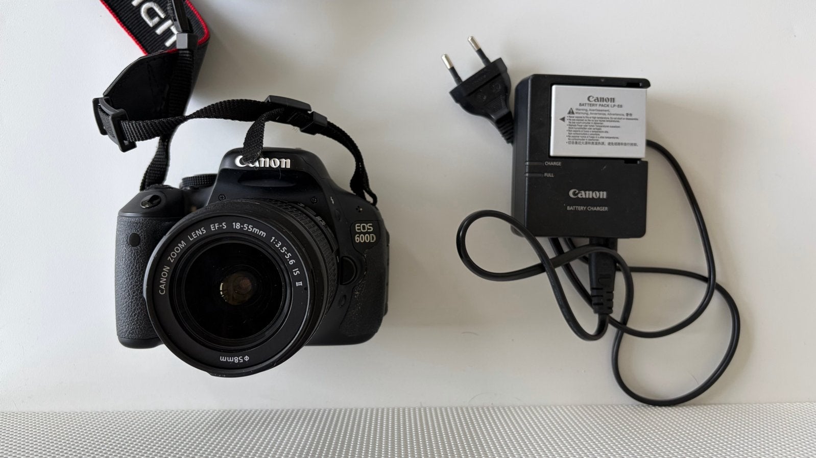 Canon EOS 600D Spiegelreflexcamera met 18-55mm lens, Ophalen of Verzenden, Gebruikt, Spiegelreflex, Canon