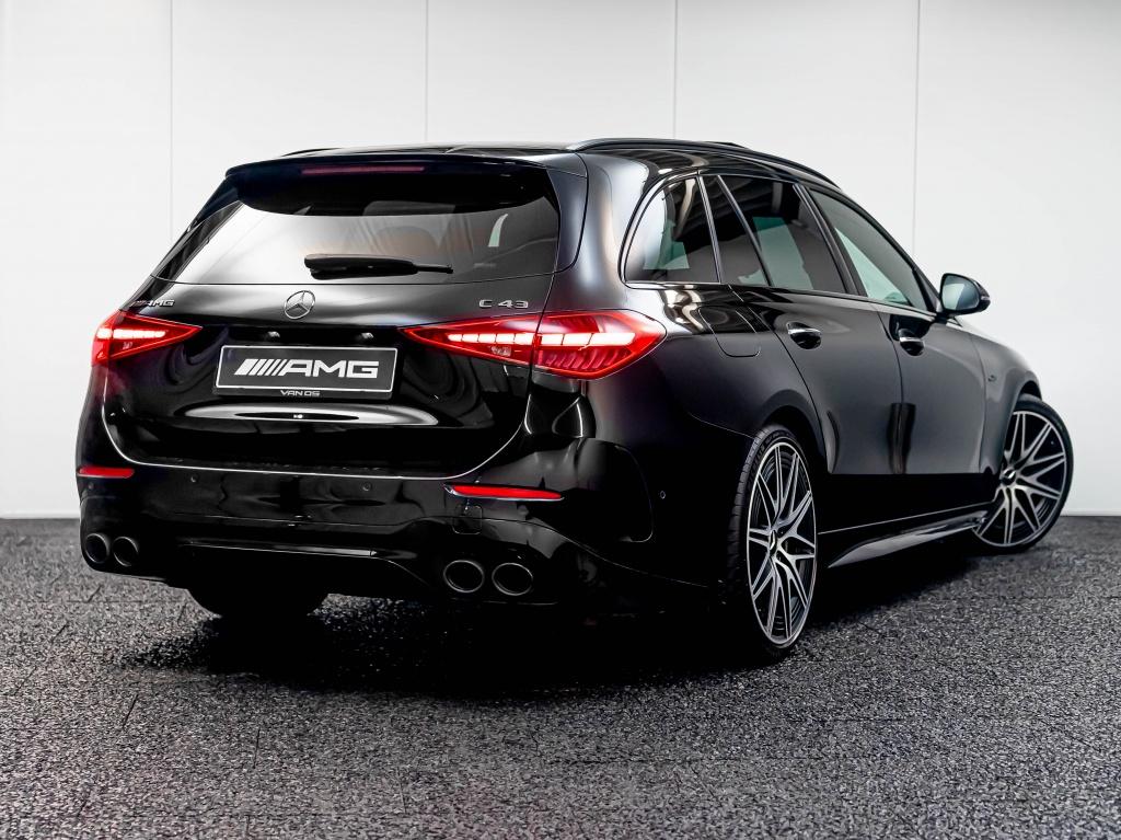 Mercedes-Benz C-Klasse Estate AMG 43 4MATIC | Burmester | Tr, Auto's, Euro 6, 4 cilinders, Zwart, Adaptive Cruise Control
