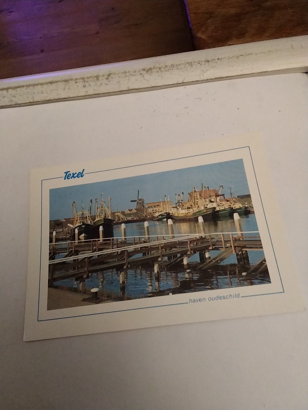 Ansichtkaart Texel - Haven Oudeschild (Gelopen), Ophalen of Verzenden