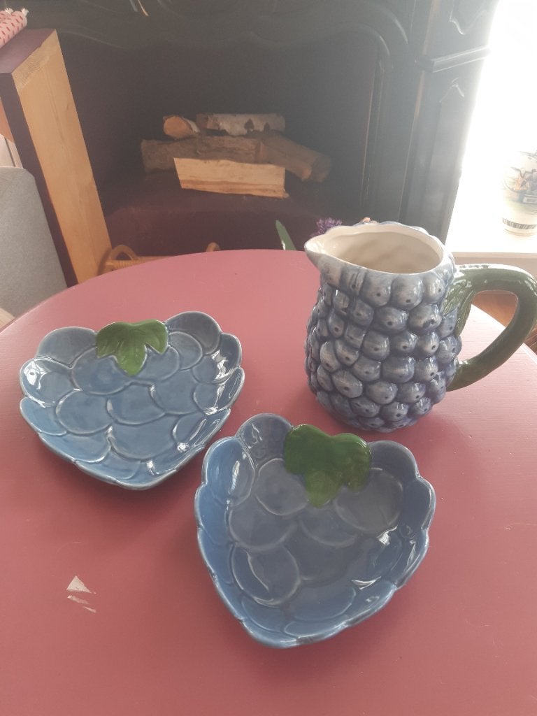 Zomerse woonaccessoires blauwe druif, Ophalen, Nieuw, Modern