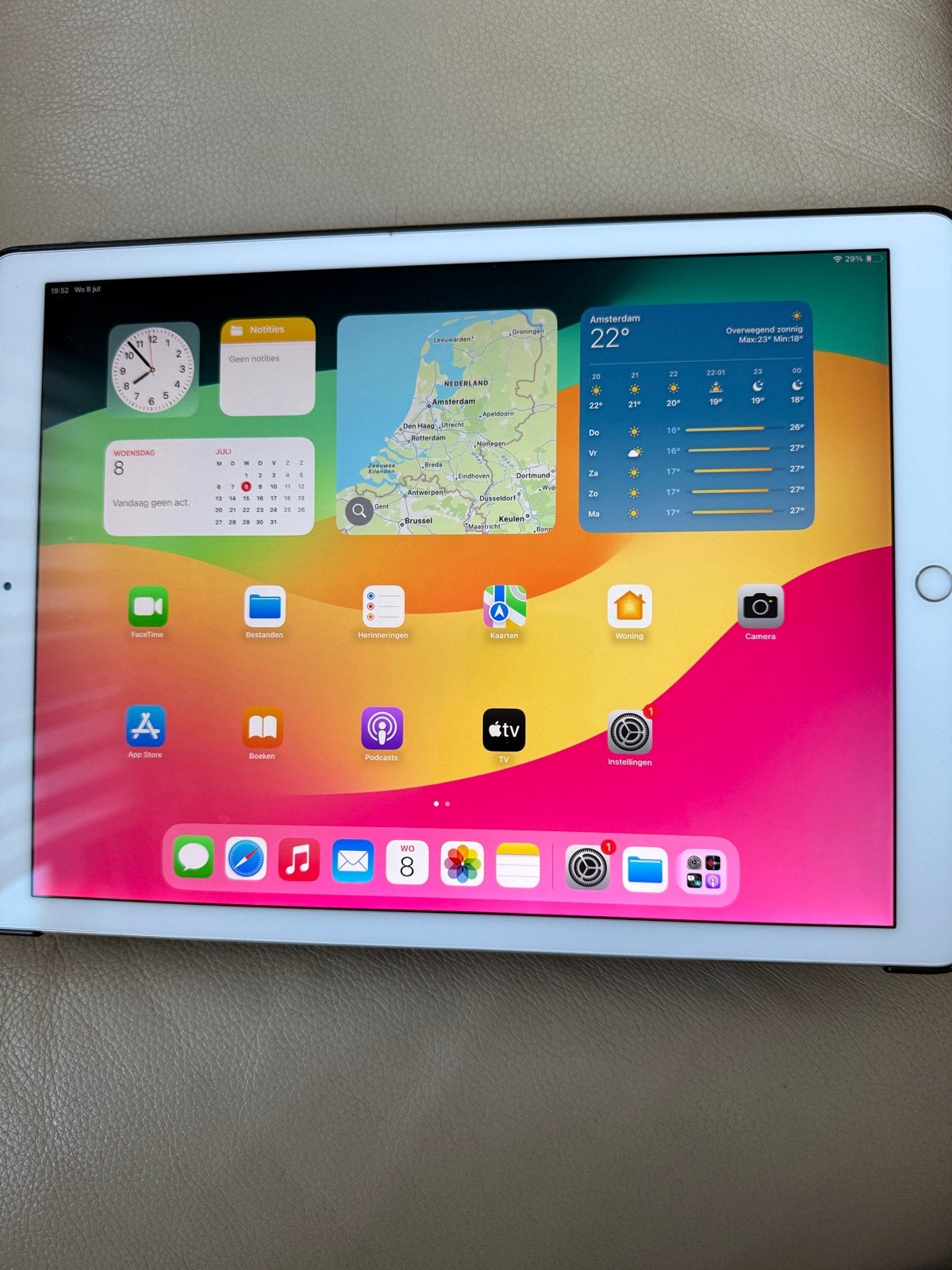 Apple iPad Pro (12,9 inch, 2e generatie) 256 GB Wi-Fi, Computers en Software, Apple iPads, Zo goed als nieuw, Apple iPad Pro, Wi-Fi
