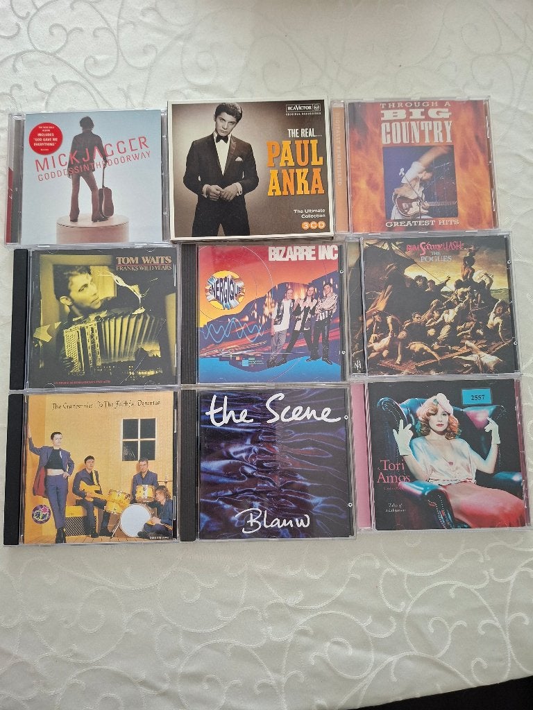 9 Cd's Mick Jagger,the scene,,tom waits,bizarre inc,big coun, Ophalen of Verzenden, Zo goed als nieuw, Poprock
