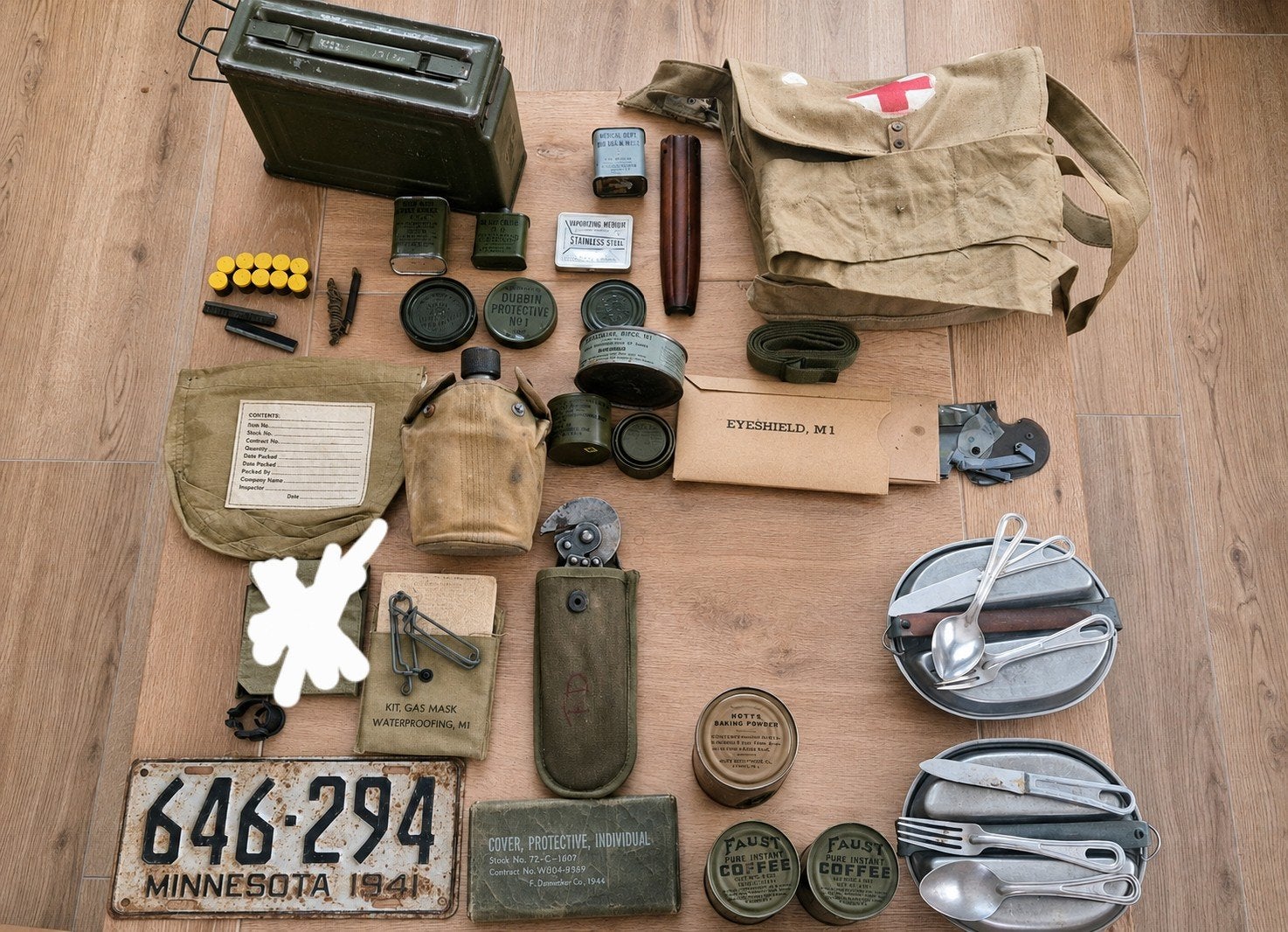 Grote collectie Amerikaanse militaire items WOII, Verzamelen, Ophalen of Verzenden, Landmacht, Amerika, Overige typen