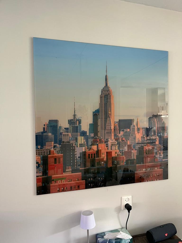 Schilderij op glas - New York Skyline, Ophalen