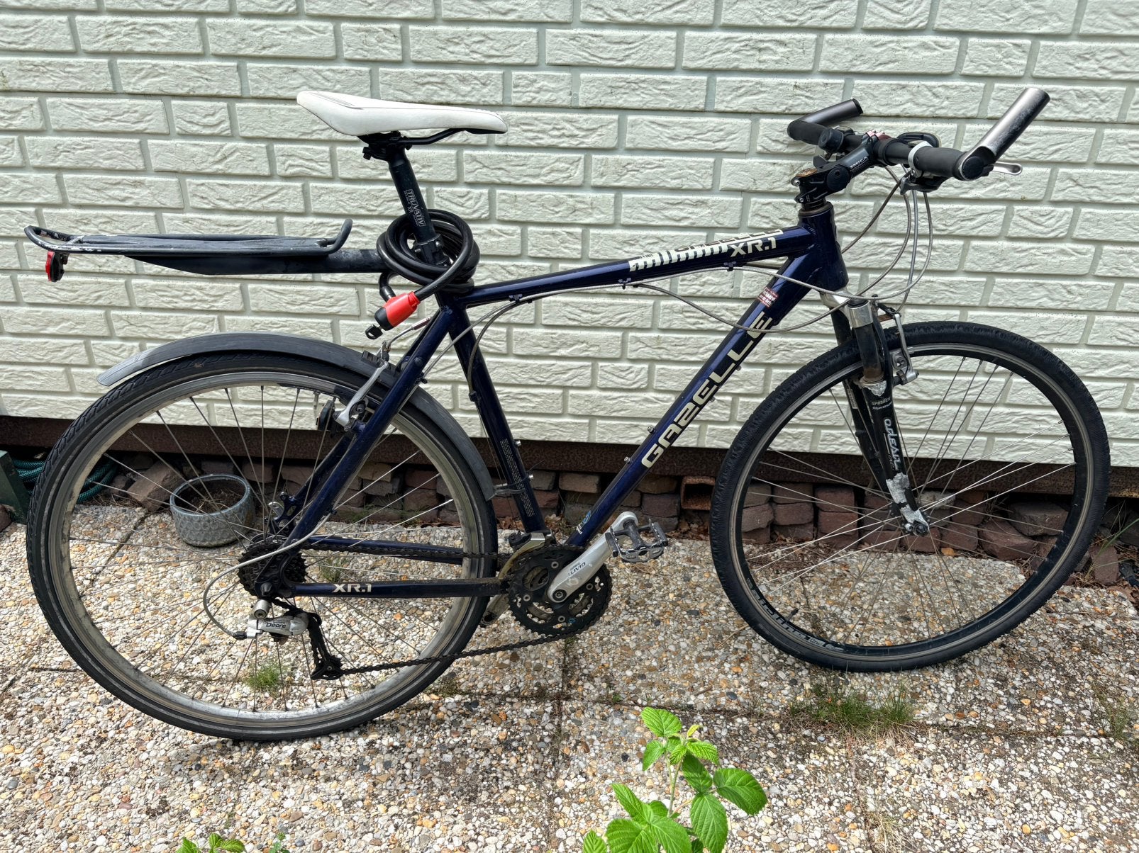 Gazelle XR 1 hybride herenfiets groot, Fietsen en Brommers, Fietsen | Heren | Sportfietsen en Toerfietsen, Ophalen, Zo goed als nieuw
