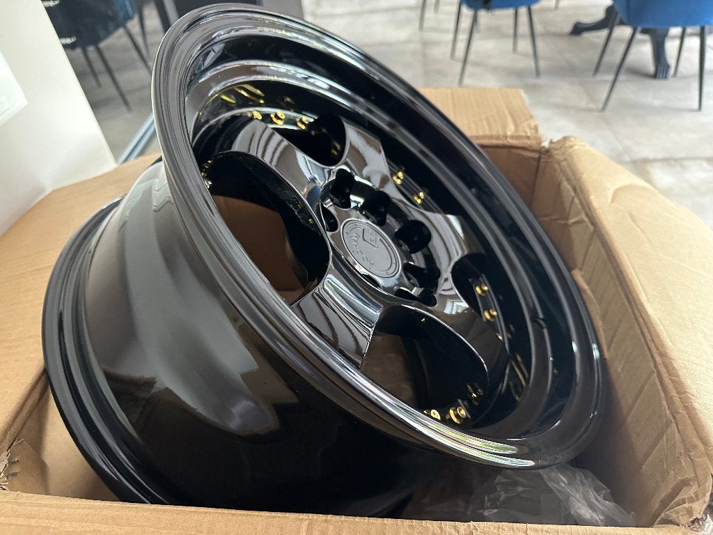 Aodhan AH03 Zwart goud 15 x 8.0J ET20 4x100 4x114.3, Ophalen of Verzenden