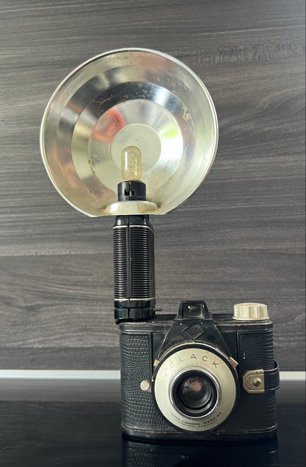 Vintage Agfa Clack camera met flitser - Decoratie, Ophalen, Gebruikt, Compact, Overige Merken