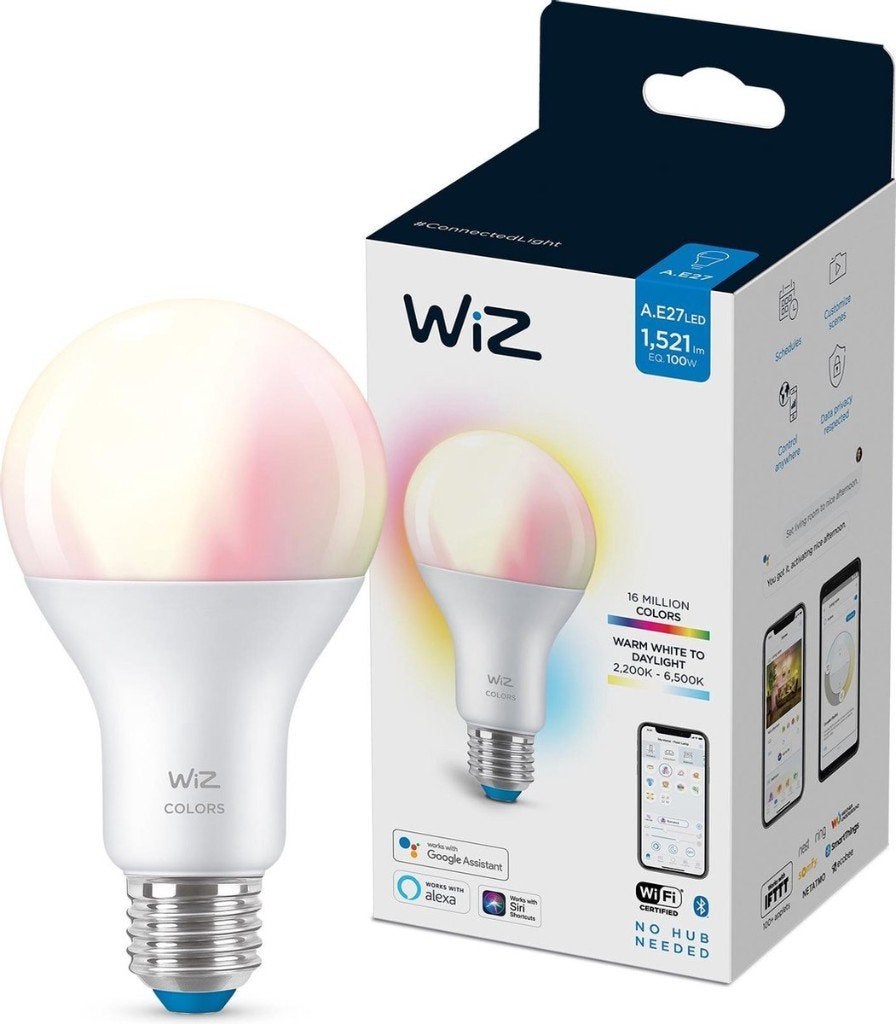 Wiz kleur ledlampen gu10 en bulb e27 (nieuw), 30 tot 60 watt, Led-lamp, Nieuw, Overige fittingen
