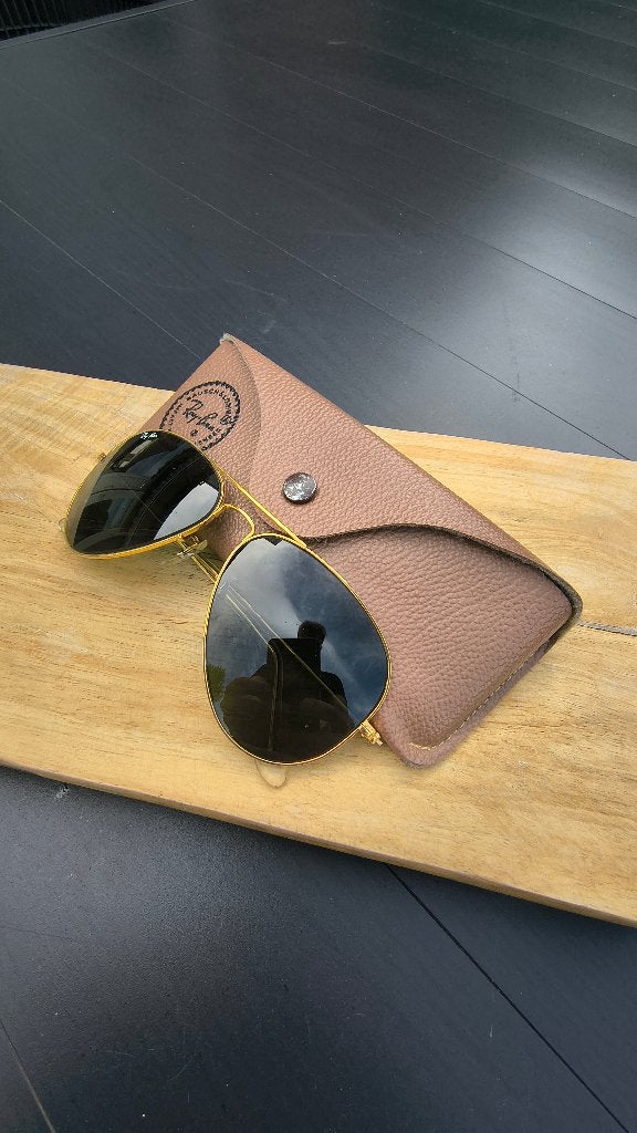 Vintage Ray-Ban B&L USA Aviator G-15 58-14, Sieraden, Tassen en Uiterlijk, Zonnebrillen en Brillen | Heren, Zonnebril, NVT, Ophalen of Verzenden