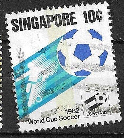 SINGAPORE OPRUIMING 1982-voor Mark B 0.05, Ophalen of Verzenden, Gestempeld, Zuidoost-Azië