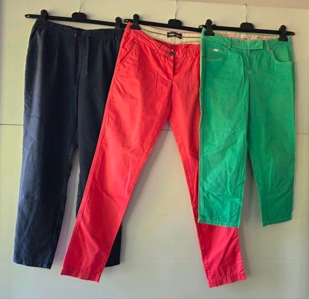 3st Zomer broeken Tommy Hilfiger Maison Scotch & Soda Soda, Kleding | Dames, Blauw, Ophalen of Verzenden, Zo goed als nieuw, Maat 36 (S)