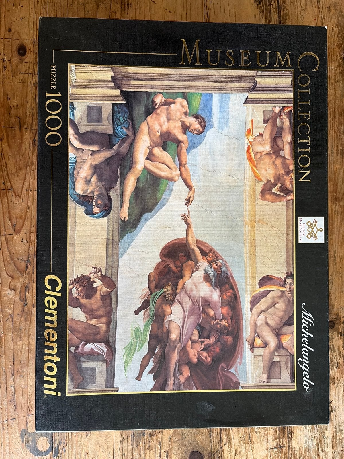 Clementoni Michelangelo Puzzel 1000 stukjes - Compleet, Ophalen of Verzenden, 500 t/m 1500 stukjes, Gebruikt, Legpuzzel
