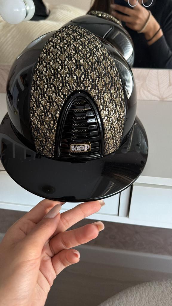 Kep Italia 2.0 Zwart Goud Nieuw, Dieren en Toebehoren, Paardrijkleding, Ophalen of Verzenden, Nieuw, Dressuur, Cap