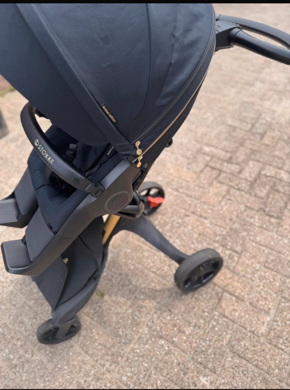 Stokke Xplory X Limited Edition Gold Combiwagen, Zo goed als nieuw, Combiwagen, Met reiswieg, Ophalen