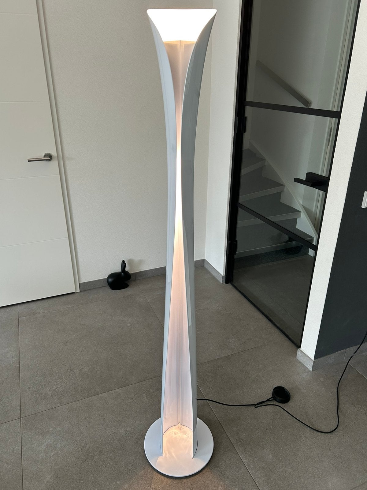 Artemide cadmo design uplight dimbare volledig wit vloerlamp, Ophalen of Verzenden, Zo goed als nieuw, Metaal, 150 tot 200 cm
