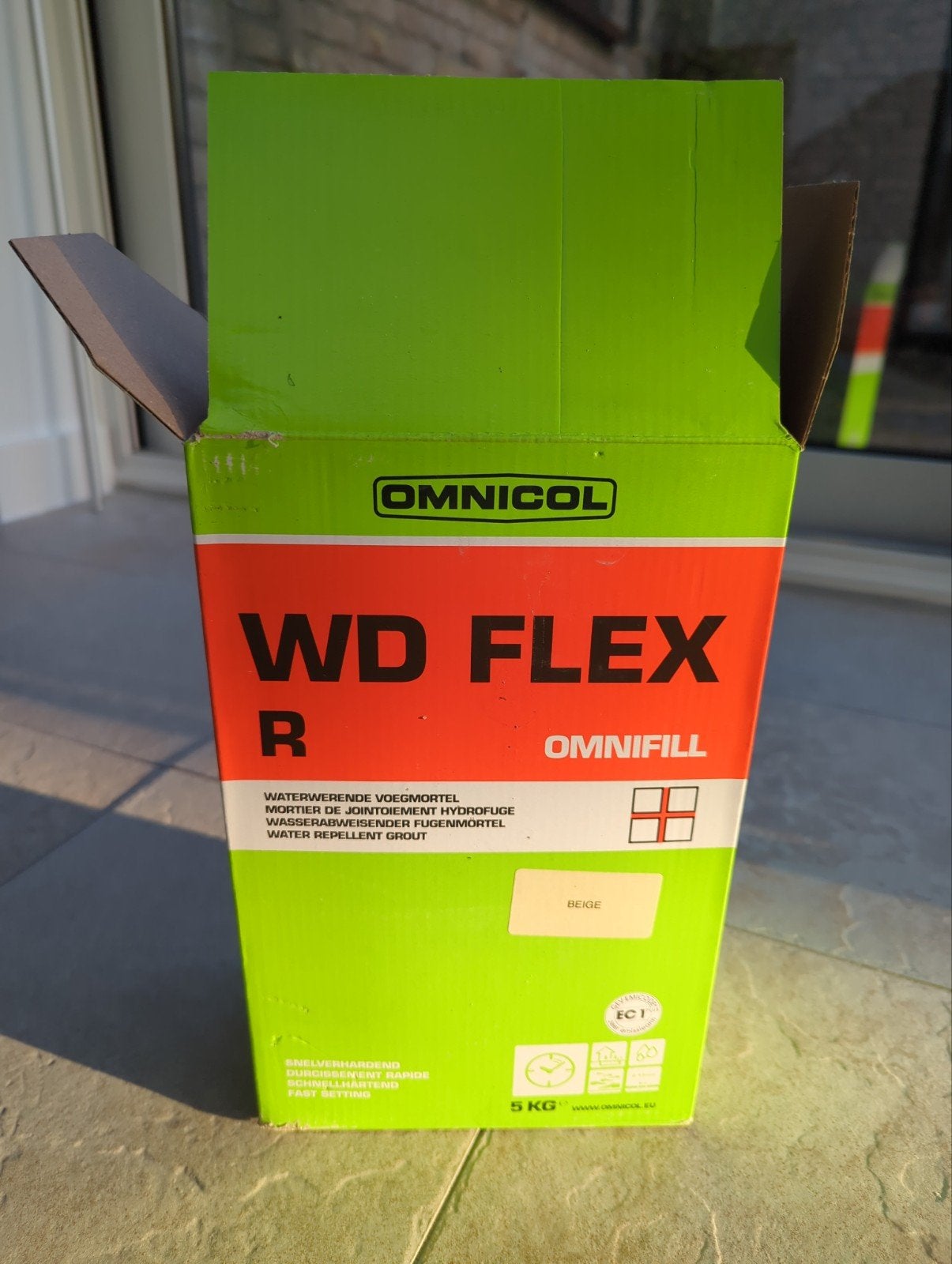 Omnicol WD Flex R Omnifill Voegmortel Beige 5KG, Ophalen, Overige materialen, Overige typen, Minder dan 20 cm