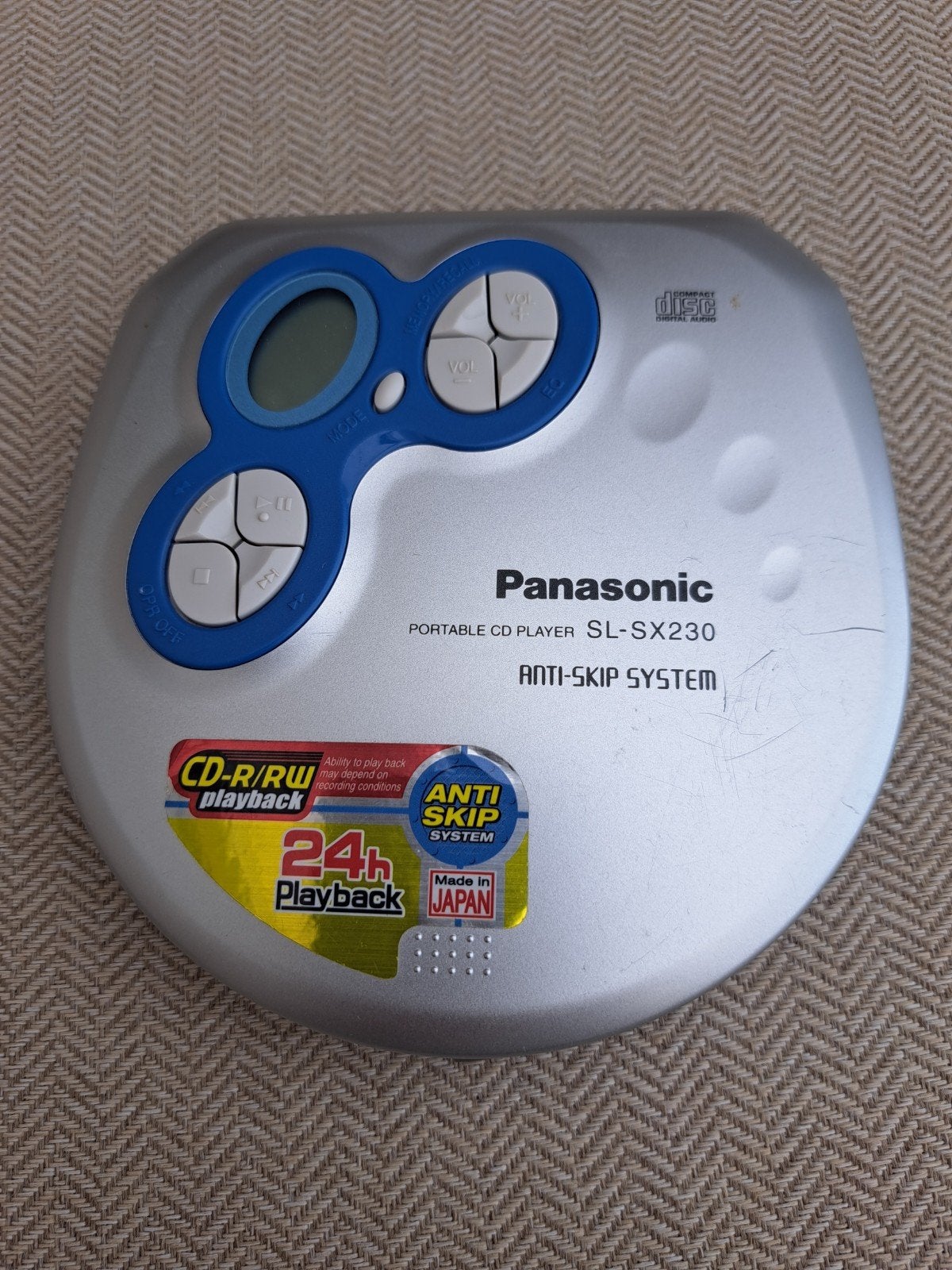 Vintage Panasonic SL-SX230 Portable CD-speler - Werkt op bat, Ophalen of Verzenden, Gebruikt, Overige merken, Draagbaar