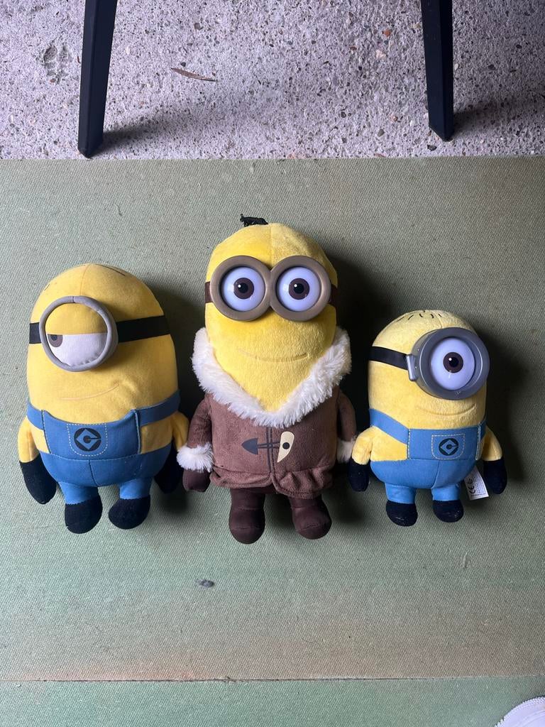 Minion knuffels van Verschrikkelijke Ikke - Set van 3, Gebruikt, Overige merken, Overige typen, Ophalen of Verzenden