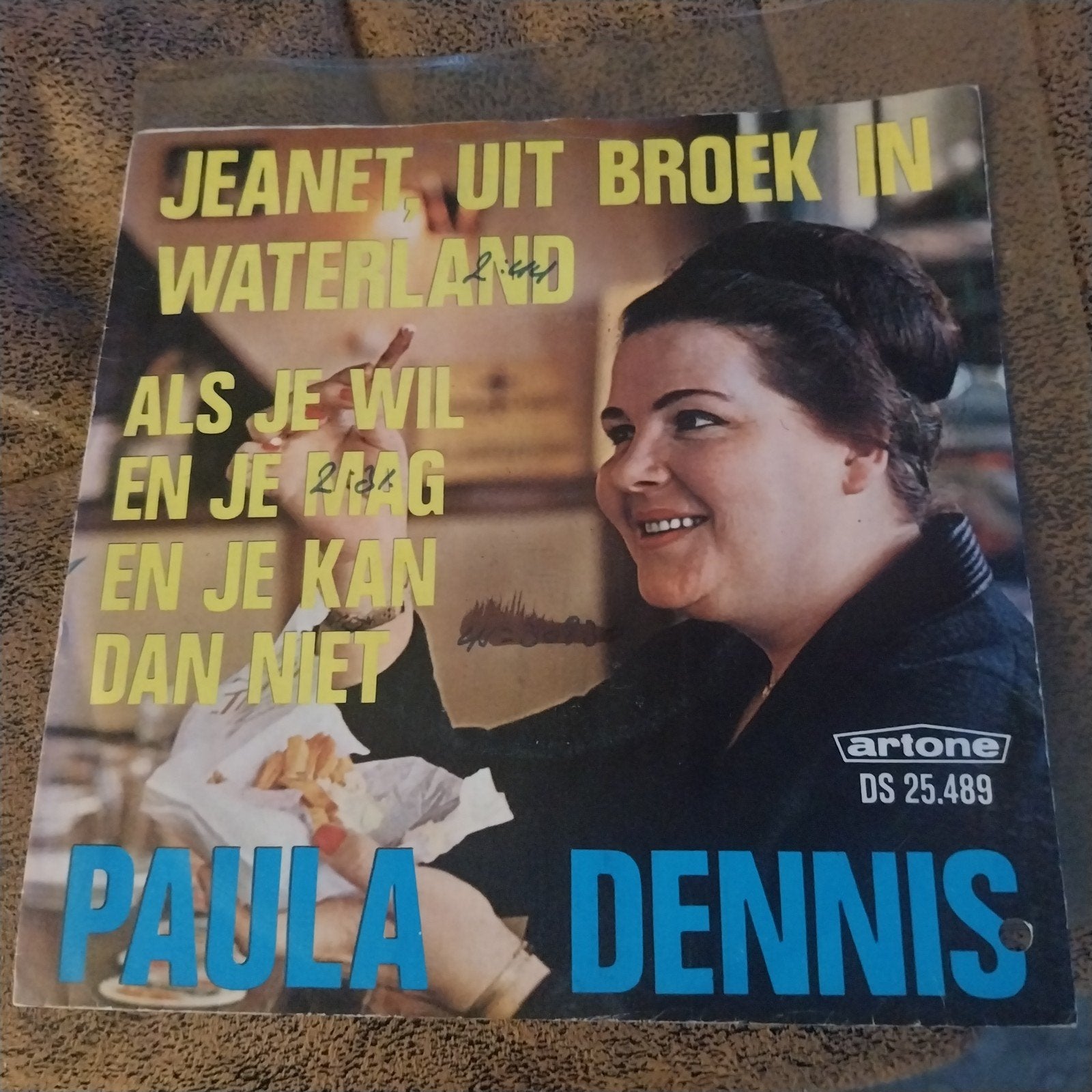 Paula Dennis - Jeanet uit Broek in Waterland (Single), Gebruikt, Fotohoes, 7 inch, Single