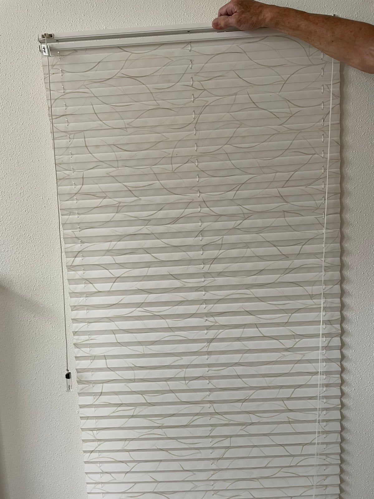Luxaflex plisse gordijn te koop., Beige, Ophalen of Verzenden, Zo goed als nieuw, 140 cm
