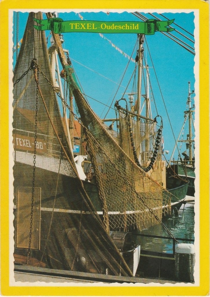 OUDESCHILD Haven Vissersboot, Verzenden, 1980 tot heden, Gelopen, Waddeneilanden