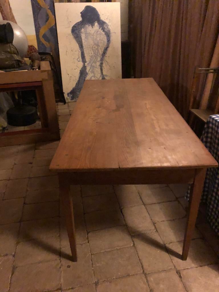 Echte antieke tafel, Ophalen of Verzenden, Zo goed als nieuw, 200 cm of meer