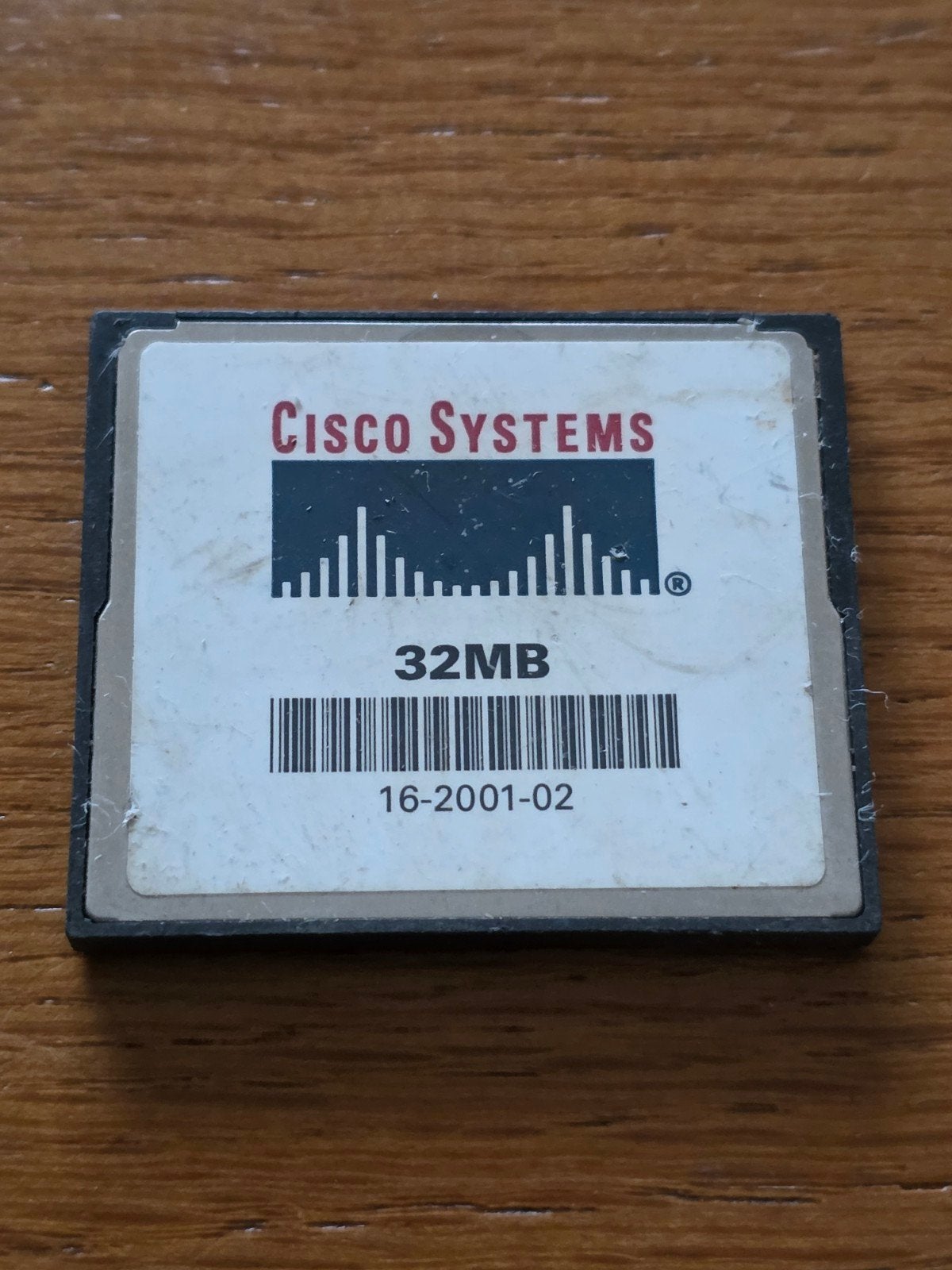 Cisco Systems 32MB Flash Geheugenkaart 16-2001-02, Gebruikt, Compact Flash (CF), Cisco Systems, Minder dan 2 GB